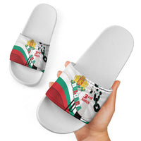 Bulgaria Liberation Day Slide Sandals Happy 3rd March Shipka Monument Curve Flag
