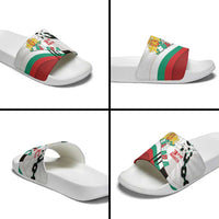 Bulgaria Liberation Day Slide Sandals Happy 3rd March Shipka Monument Curve Flag