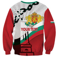 Personalized Bulgaria Liberation Day Sweatshirt Happy 3rd March Shipka Monument Curve Flag
