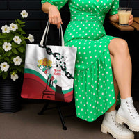 Bulgaria Liberation Day Tote Bag Happy 3rd March Shipka Monument Curve Flag