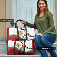 Bulgaria Liberation Day Travel Bag Happy 3rd March Shipka Monument Curve Flag