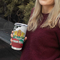 Personalized Bulgaria Liberation Day Tumbler Cup Happy 3rd March Shipka Monument Curve Flag