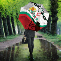 Bulgaria Liberation Day Umbrella Happy 3rd March Shipka Monument Curve Flag