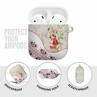 Baba Marta Bulgaria AirPods Case Martenitsa Snowdrop Shevitsa Folk Pattern