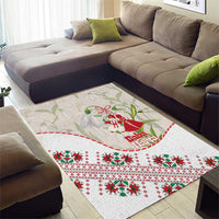 Baba Marta Bulgaria Area Rug Martenitsa Snowdrop Shevitsa Folk Pattern
