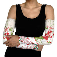 Baba Marta Bulgaria Arm Sleeves Martenitsa Snowdrop Shevitsa Folk Pattern
