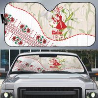Baba Marta Bulgaria Auto Sun Shade Martenitsa Snowdrop Shevitsa Folk Pattern