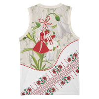Baba Marta Bulgaria Basketball Jersey Martenitsa Snowdrop Shevitsa Folk Pattern