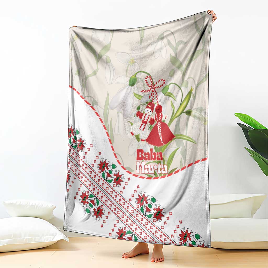 Baba Marta Bulgaria Blanket Martenitsa Snowdrop Shevitsa Folk Pattern