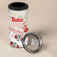 Baba Marta Bulgaria 4 in 1 Can Cooler Tumbler Martenitsa Snowdrop Shevitsa Folk Pattern
