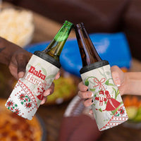 Baba Marta Bulgaria 4 in 1 Can Cooler Tumbler Martenitsa Snowdrop Shevitsa Folk Pattern