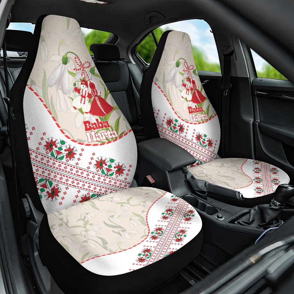 Baba Marta Bulgaria Car Seat Cover Martenitsa Snowdrop Shevitsa Folk Pattern
