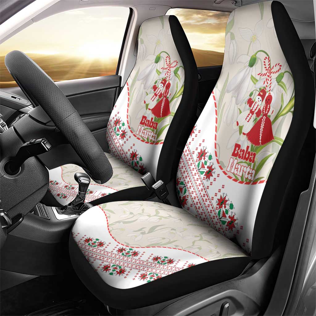 Baba Marta Bulgaria Car Seat Cover Martenitsa Snowdrop Shevitsa Folk Pattern