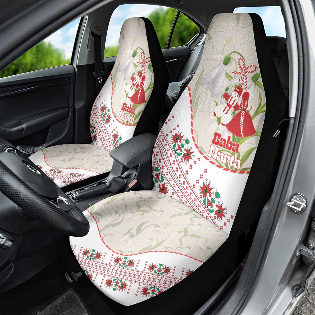 Baba Marta Bulgaria Car Seat Cover Martenitsa Snowdrop Shevitsa Folk Pattern