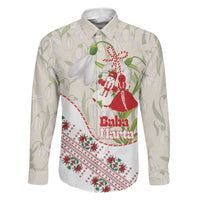 Baba Marta Bulgaria Family Matching Mermaid Dress and Hawaiian Shirt Martenitsa Snowdrop Shevitsa Folk Pattern