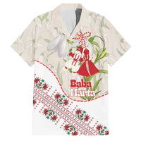 Baba Marta Bulgaria Family Matching Short Sleeve Bodycon Dress and Hawaiian Shirt Martenitsa Snowdrop Shevitsa Folk Pattern
