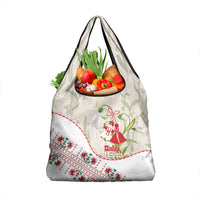 Baba Marta Bulgaria Grocery Bag Martenitsa Snowdrop Shevitsa Folk Pattern