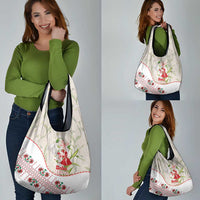 Baba Marta Bulgaria Grocery Bag Martenitsa Snowdrop Shevitsa Folk Pattern
