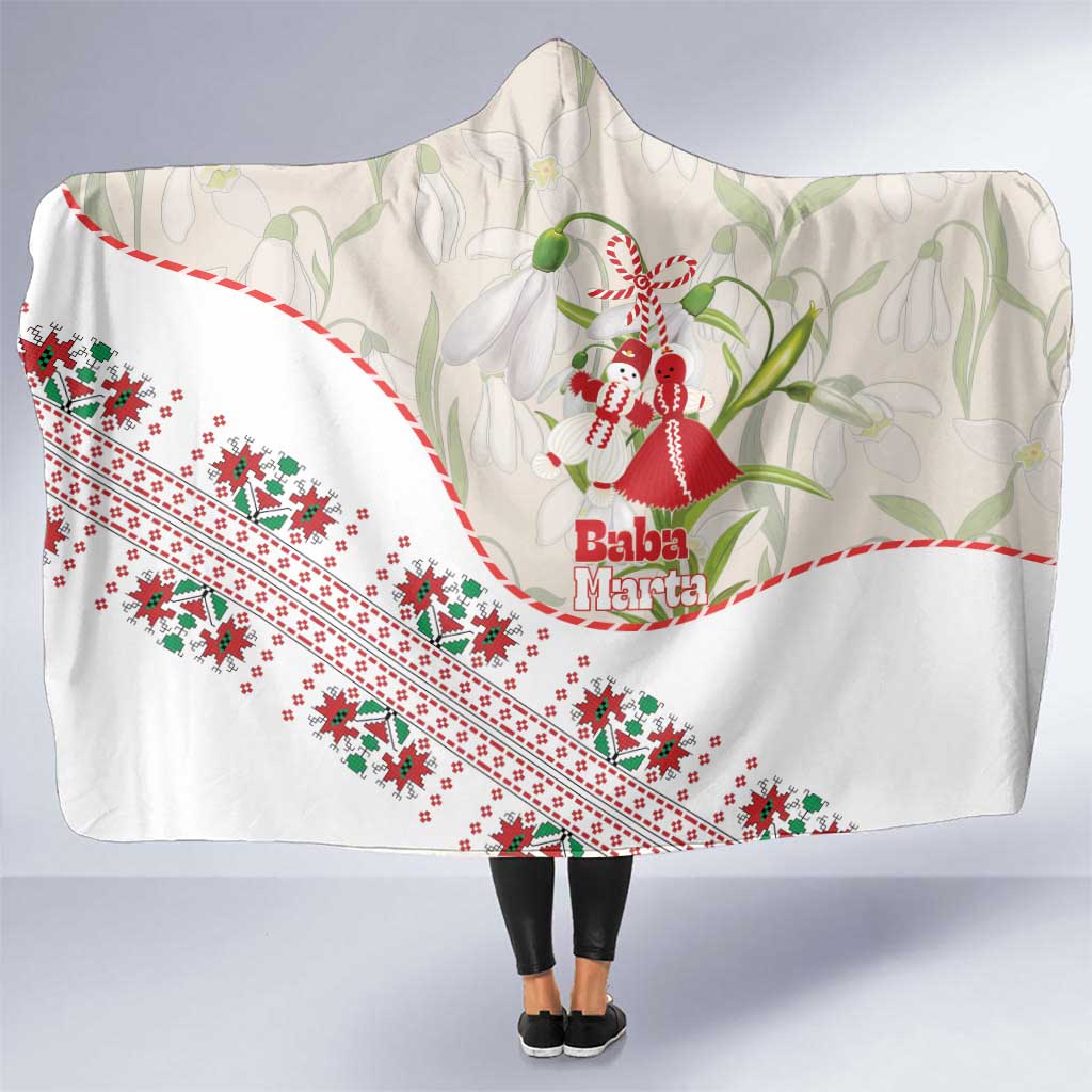 Baba Marta Bulgaria Hooded Blanket Martenitsa Snowdrop Shevitsa Folk Pattern