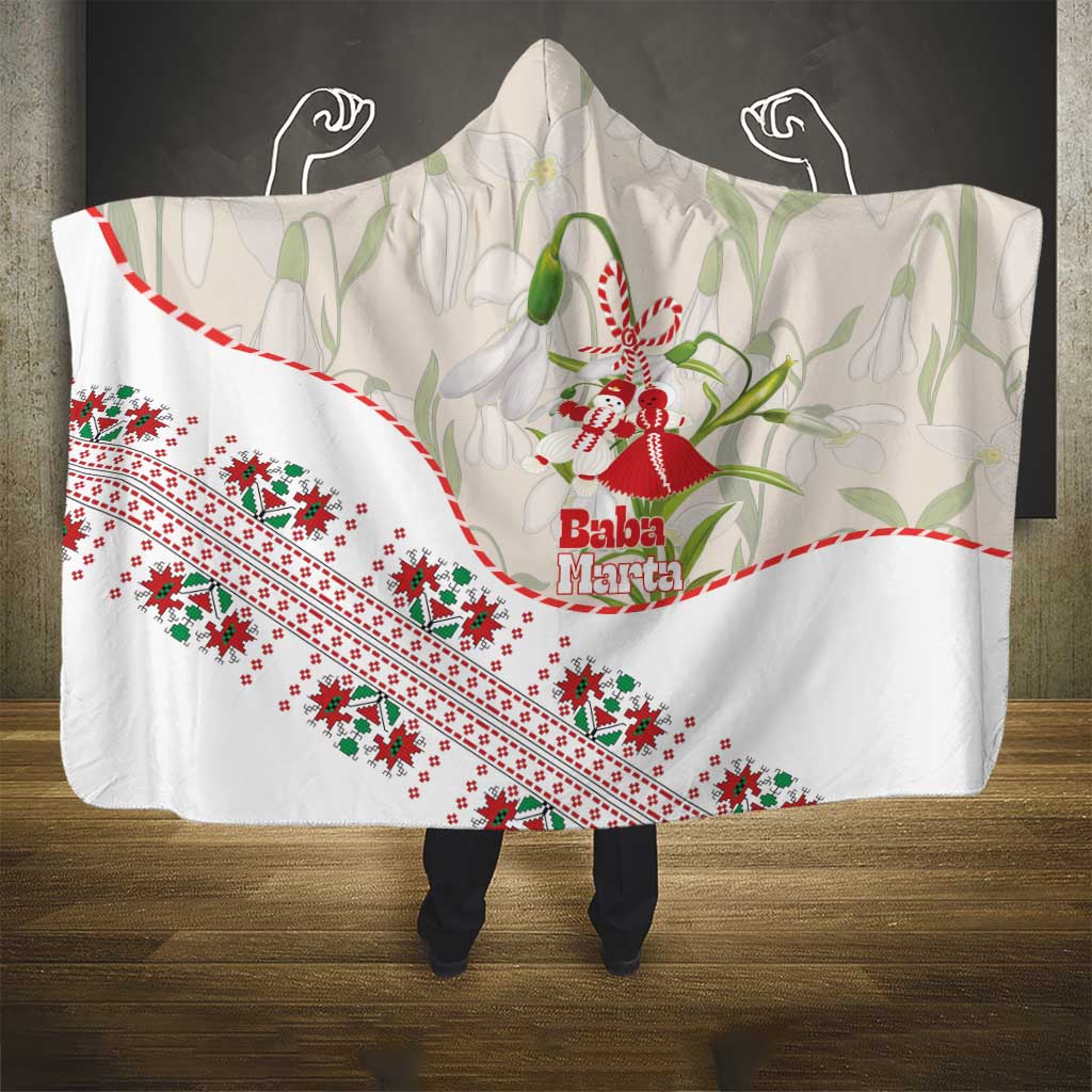 Baba Marta Bulgaria Hooded Blanket Martenitsa Snowdrop Shevitsa Folk Pattern