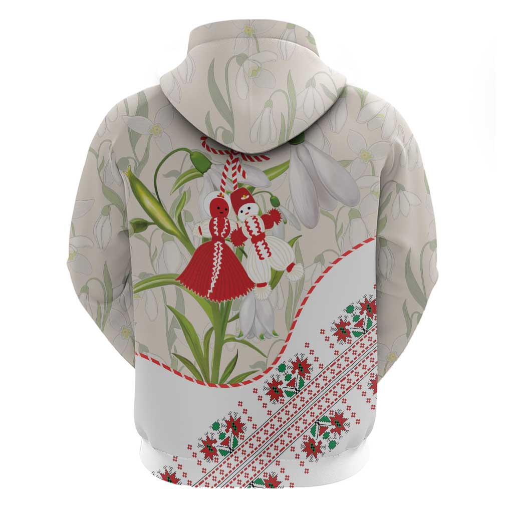 Baba Marta Bulgaria Hoodie Martenitsa Snowdrop Shevitsa Folk Pattern