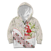 Baba Marta Bulgaria Kid Hoodie Martenitsa Snowdrop Shevitsa Folk Pattern