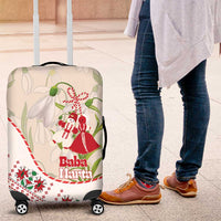 Baba Marta Bulgaria Luggage Cover Martenitsa Snowdrop Shevitsa Folk Pattern