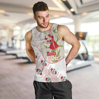 Baba Marta Bulgaria Men Tank Top Martenitsa Snowdrop Shevitsa Folk Pattern