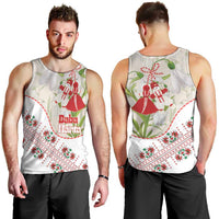 Baba Marta Bulgaria Men Tank Top Martenitsa Snowdrop Shevitsa Folk Pattern