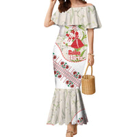Baba Marta Bulgaria Mermaid Dress Martenitsa Snowdrop Shevitsa Folk Pattern