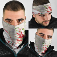 Baba Marta Bulgaria Neck Gaiter Martenitsa Snowdrop Shevitsa Folk Pattern