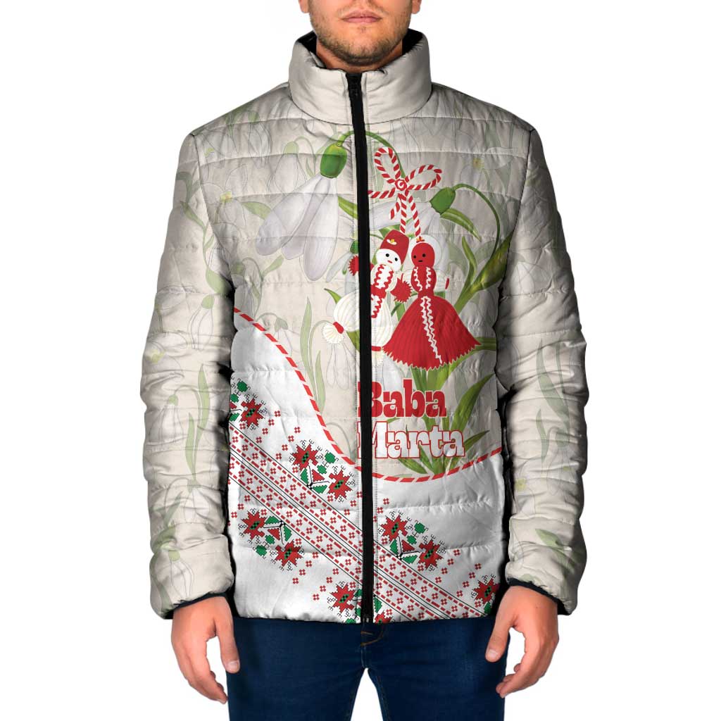 Baba Marta Bulgaria Padded Jacket Martenitsa Snowdrop Shevitsa Folk Pattern