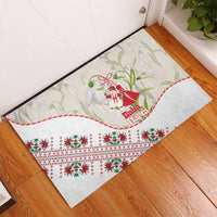 Baba Marta Bulgaria Rubber Doormat Martenitsa Snowdrop Shevitsa Folk Pattern