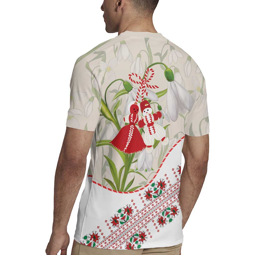 Baba Marta Bulgaria Rugby Jersey Martenitsa Snowdrop Shevitsa Folk Pattern