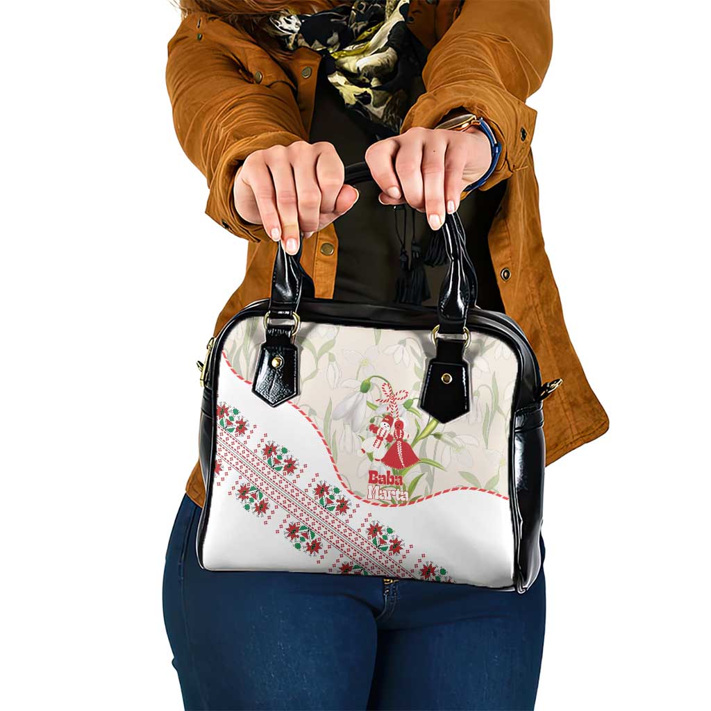 Baba Marta Bulgaria Shoulder Handbag Martenitsa Snowdrop Shevitsa Folk Pattern