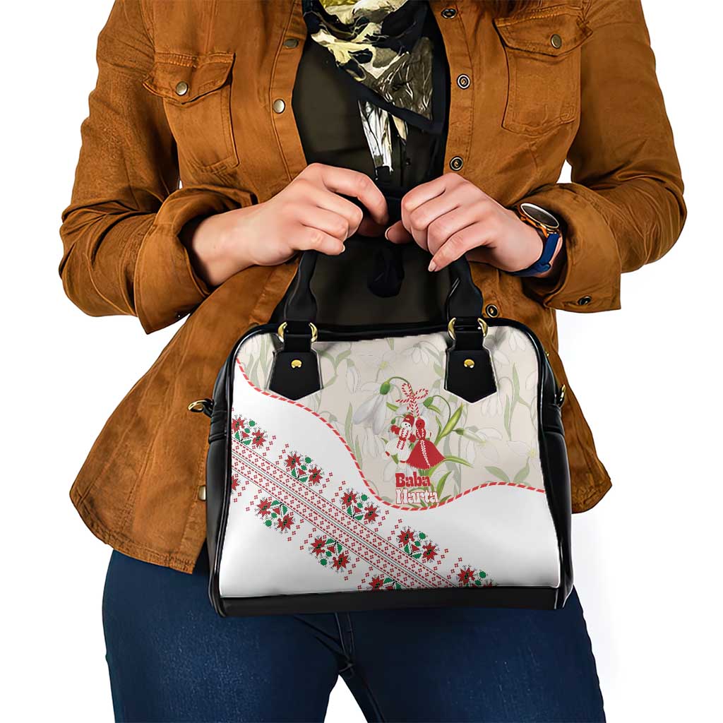 Baba Marta Bulgaria Shoulder Handbag Martenitsa Snowdrop Shevitsa Folk Pattern