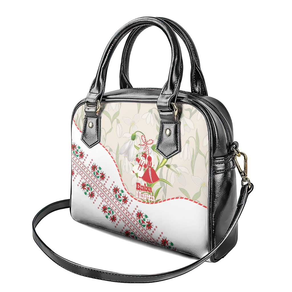 Baba Marta Bulgaria Shoulder Handbag Martenitsa Snowdrop Shevitsa Folk Pattern