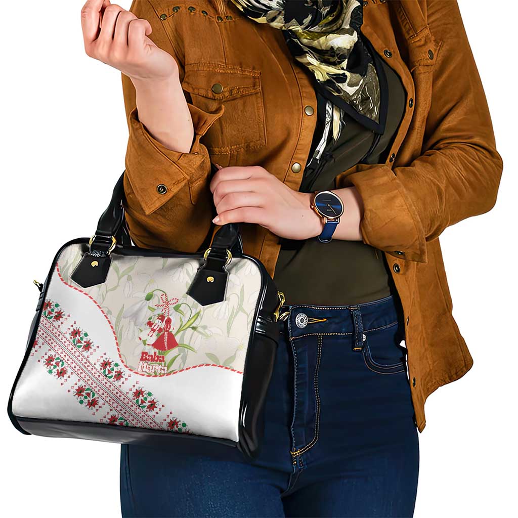 Baba Marta Bulgaria Shoulder Handbag Martenitsa Snowdrop Shevitsa Folk Pattern