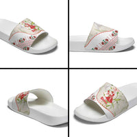 Baba Marta Bulgaria Slide Sandals Martenitsa Snowdrop Shevitsa Folk Pattern