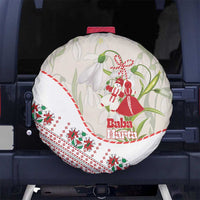 Baba Marta Bulgaria Spare Tire Cover Martenitsa Snowdrop Shevitsa Folk Pattern