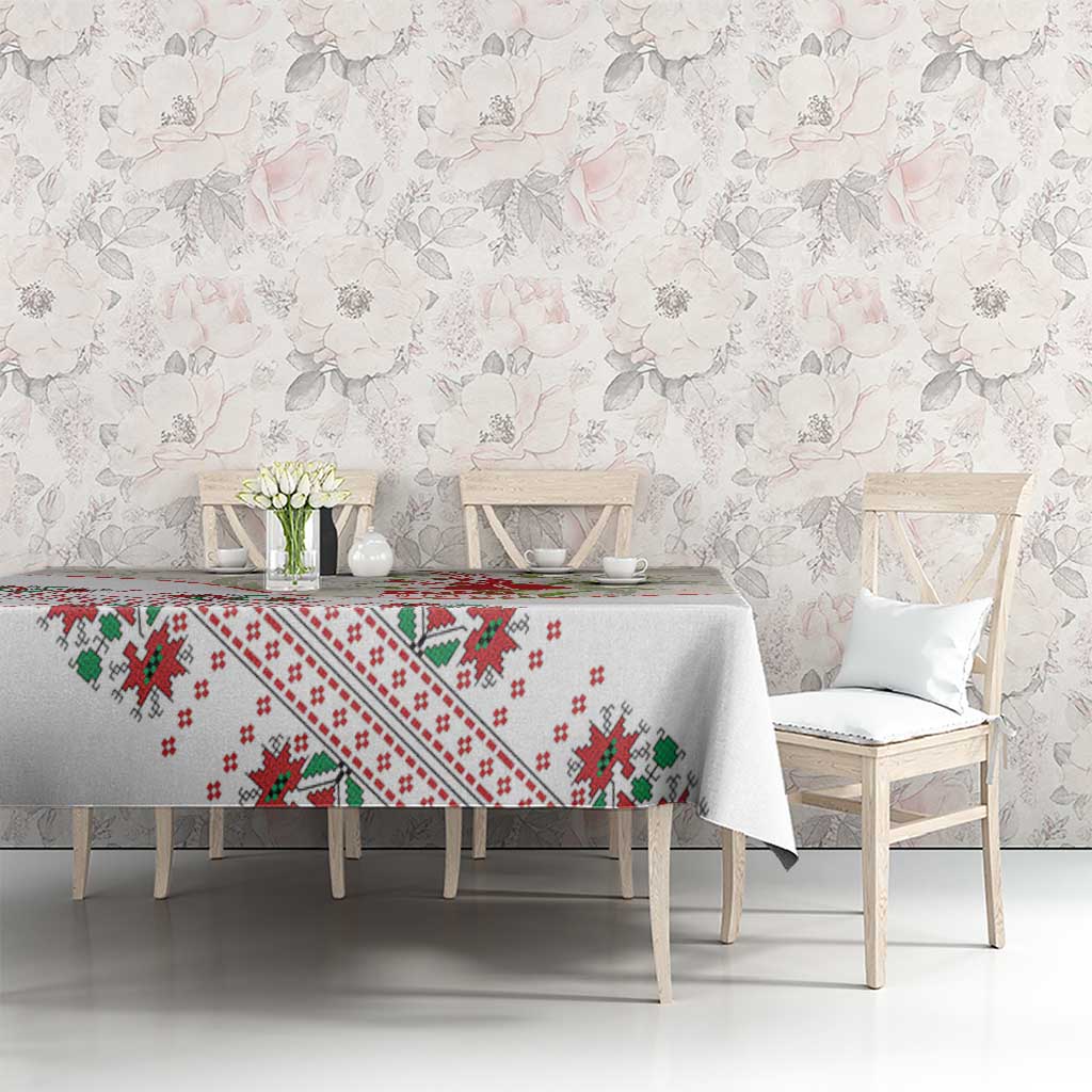 Baba Marta Bulgaria Tablecloth Martenitsa Snowdrop Shevitsa Folk Pattern