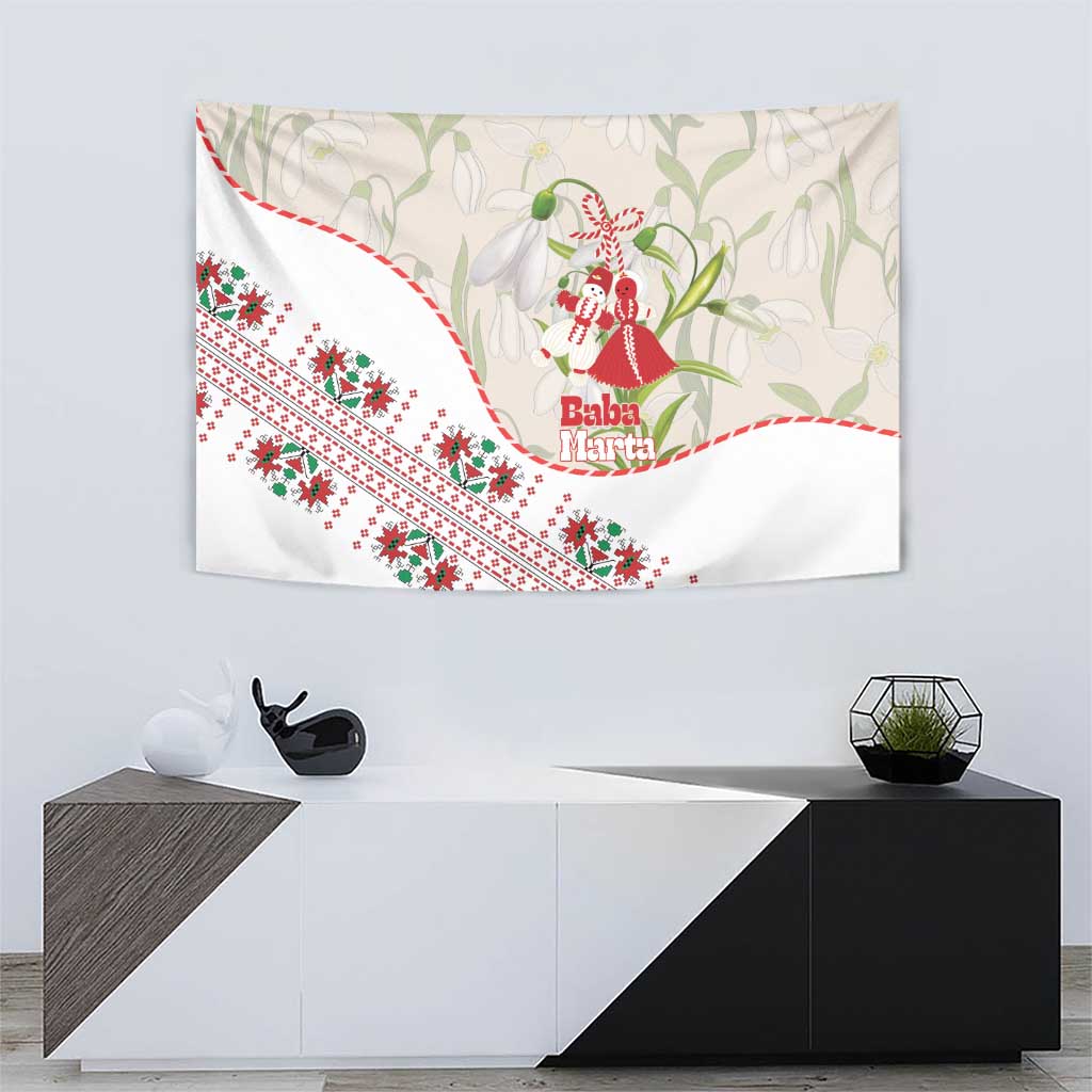 Baba Marta Bulgaria Tapestry Martenitsa Snowdrop Shevitsa Folk Pattern
