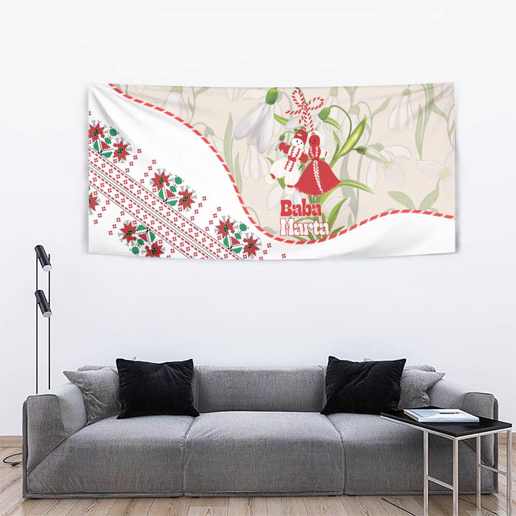 Baba Marta Bulgaria Tapestry Martenitsa Snowdrop Shevitsa Folk Pattern