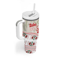 Baba Marta Bulgaria Tumbler With Handle Martenitsa Snowdrop Shevitsa Folk Pattern