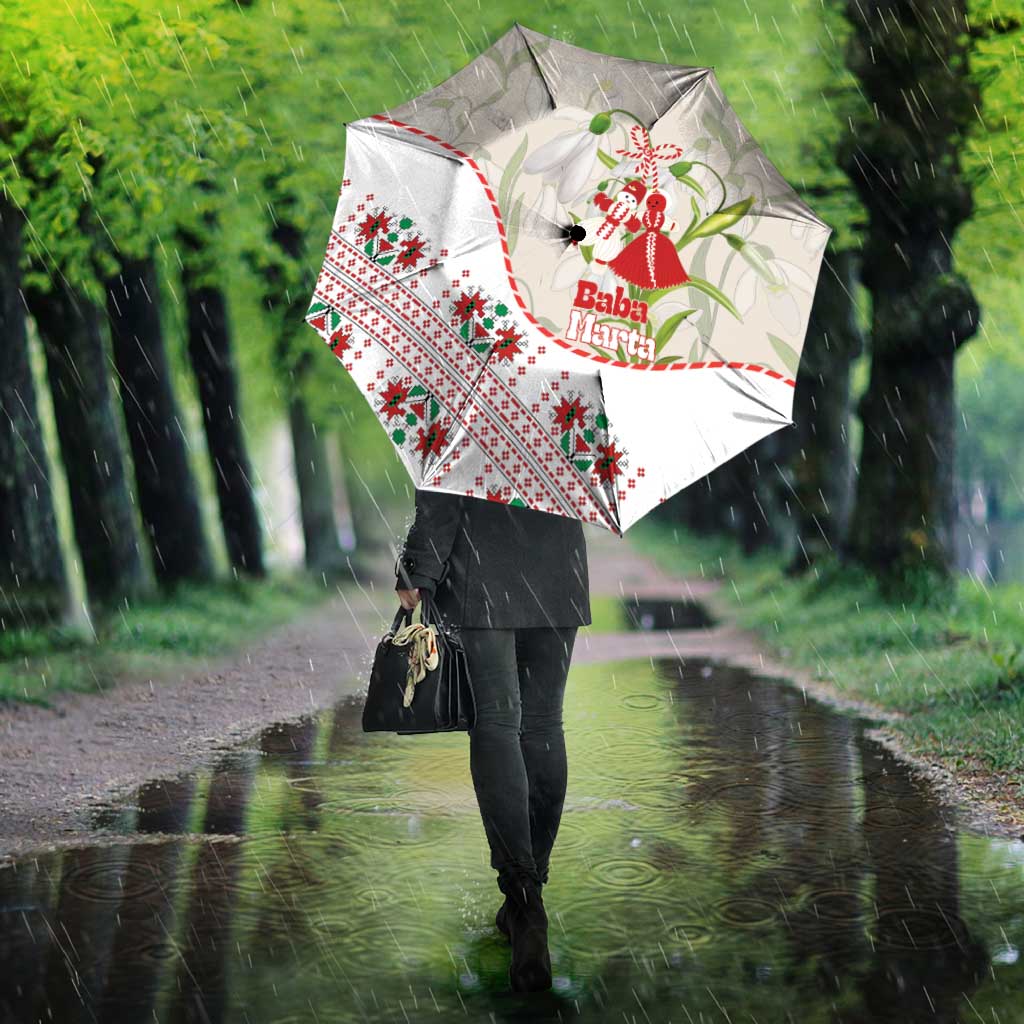 Baba Marta Bulgaria Umbrella Martenitsa Snowdrop Shevitsa Folk Pattern