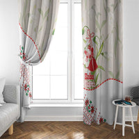 Baba Marta Bulgaria Window Curtain Martenitsa Snowdrop Shevitsa Folk Pattern