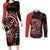 Canada National Aboriginal Day Couples Matching Long Sleeve Bodycon Dress and Long Sleeve Button Shirt Indigenous Peoples Inuksuit With Dreamcatcher - Wonder Print Shop