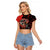 Canada National Aboriginal Day Raglan Cropped T Shirt Indigenous Peoples Inuksuit With Dreamcatcher - Wonder Print Shop