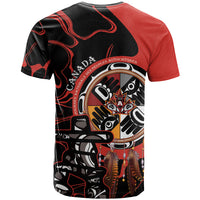 Canada National Aboriginal Day T Shirt Indigenous Peoples Inuksuit With Dreamcatcher - Wonder Print Shop