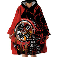 Canada National Aboriginal Day Wearable Blanket Hoodie Indigenous Peoples Inuksuit With Dreamcatcher - Wonder Print Shop